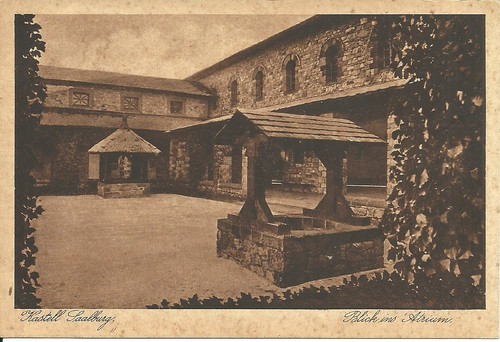 Postcard castle saalburg - castle, near