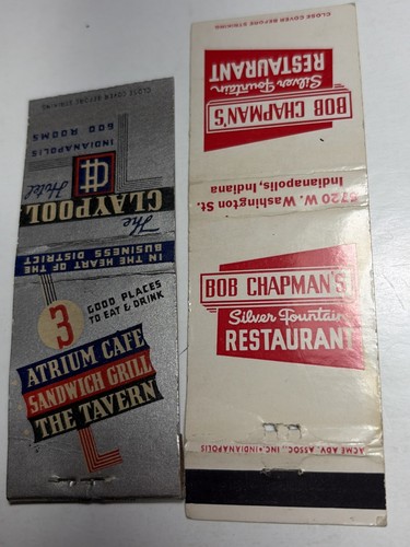 Matchbook cover indianapolis - matchbook,