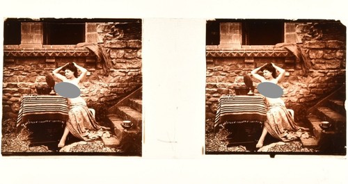 Stereo view glass - stereo, on