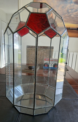 Glass atrium terrarium hand - glass,
